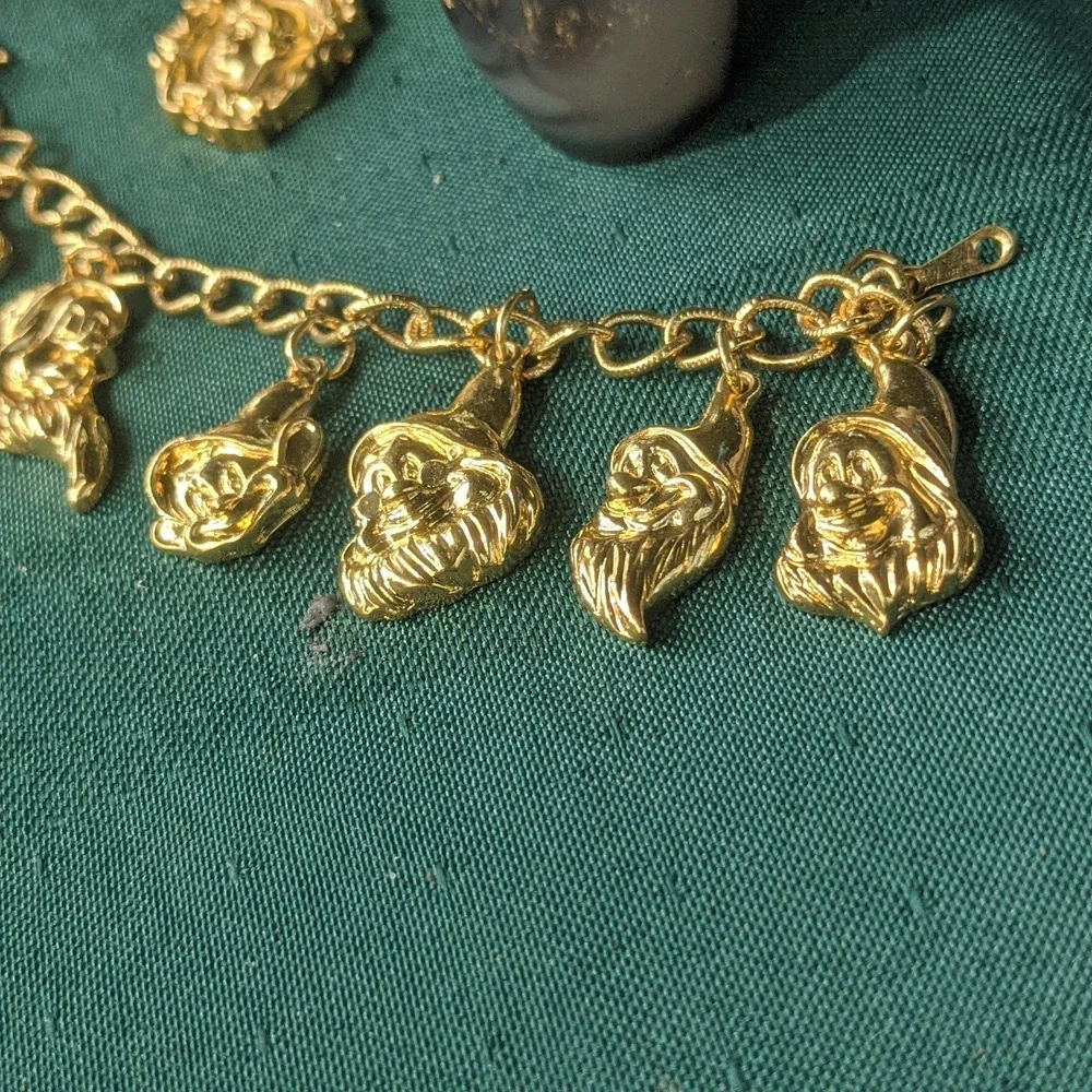 Diseny seven dwarves dwarfs snow white necklace bracelet pendant - Picture 3 of 4